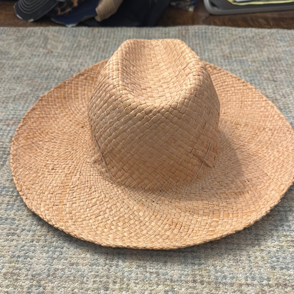 Tan Woven Straw Hat